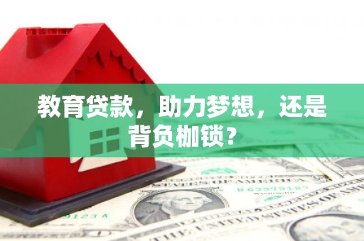 杨浦教育贷款，助力梦想，还是背负枷锁？