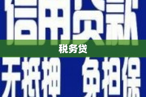 杨浦税务贷