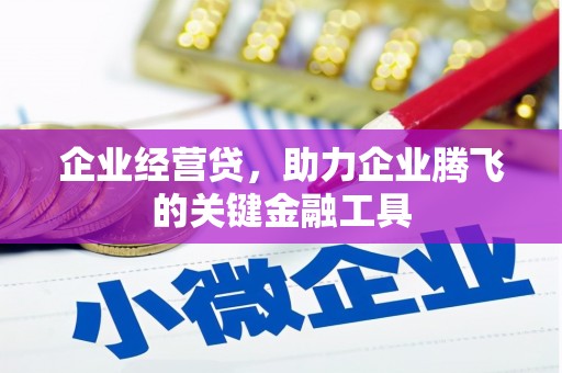 杨浦企业经营贷，助力企业腾飞的关键金融工具