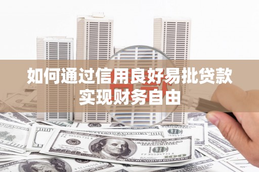 杨浦如何通过信用良好易批贷款实现财务自由