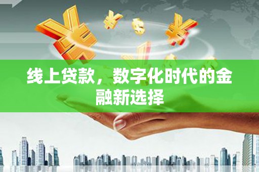 杨浦线上贷款，数字化时代的金融新选择